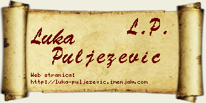 Luka Puljezević vizit kartica